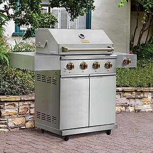 Sam's Club Members: Gordon Ramsay Collections THOR Kitchen 4-Burner Outdoor Stainless Steel Gas Grill w/ Cover $271.27 + Free S&H w/ Sam's Plus Membership