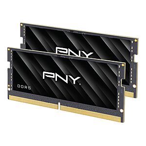 PNY DDR5 64GB (2x32GB) 5600MHz CL46 Performance Notebook Memory Kit $173.95
