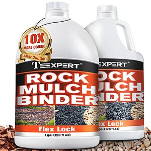 2-Gallon Teexpert Mulch and Rock Glue for landscaping, up to 380 sq. ft. $34
