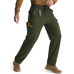 Libin Men's Work Pants Hiking Cargo Stretch Pants $17.99