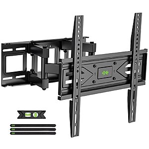 USX MOUNT Full Motion TV Wall Mount for Most 32-70 inch TVs up to 99 lbs, Wall Mount Bracket with Dual Articulating Arms, Swivel, Tilt, Max VESA 400x400mm $29.74