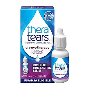 TheraTears 0.5-Ounce Lubricating Dry Eye Drops $4.94 w/ S&S + Free Shipping w/ Prime or on $35+