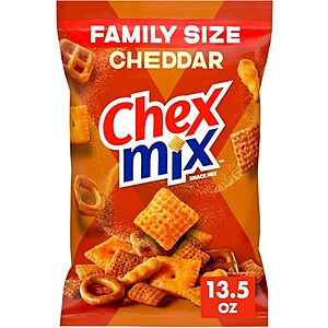 $15.06* | 8-Pk 13.5-Oz Chex Mix Cheddar Snack Mix (Family Size) at Amazon