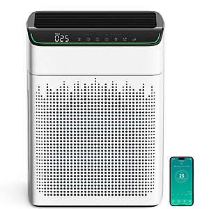 MERONTE Air Purifiers for Smoke Large Room, Cover Up to 1690 Sq Ft, Ivory $42.89