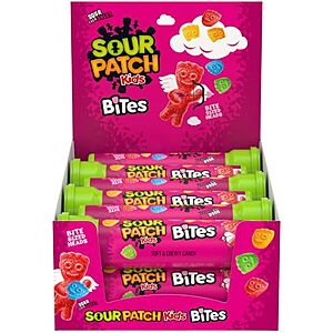 $8.47* | SOUR PATCH KIDS Bites Soft & Chewy Gummy Valentine's Day Candy, 12 Tubes at Amazon