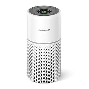 AromaRoom True HEPA Air Purifier for Large Rooms up to 730 Sq Ft w/ PM2.5 Monitor & Smart Auto Mode (Grey White) $34.79 + Free Shipping w/ Prime or on $35+