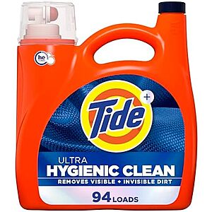 [SnS, AC] $44.48* | 4 × 132-Oz Tide Tide Ultra Hygienic Clean Liquid Laundry Detergent (Original, 94 Loads) ($11.12 each) at Amazon