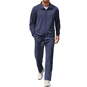 2-Piece COOFANDY Men's Athletic Tracksuit from $18.99 + Free Shipping w/ Prime or on $35+