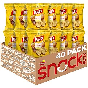 [SnS, AC] $8.48* | 40-ct 1-oz Lay's Classic Potato Chips at Amazon