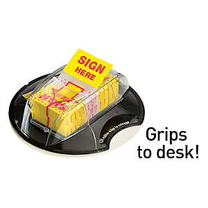 $5.27 WALMART Post-it 1" Wide Sign Here Flags , Yellow, 200/ Desk Grip Dispenser