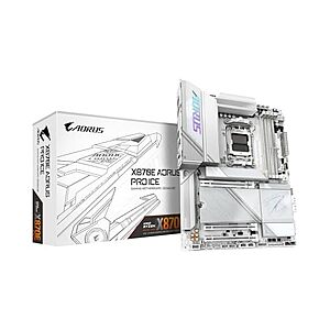 Gigabyte X870E AORUS PRO ICE AMD AM5 DDR5 ATX Motherboard $167.99 + Free Shipping w/ Prime or $6 Fee per Order