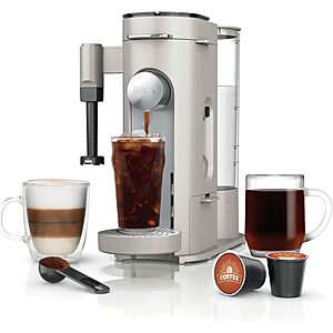 Ninja Pod and Grounds Coffee Maker, K-Cup Compatible, Stone, PB051ST $99.97