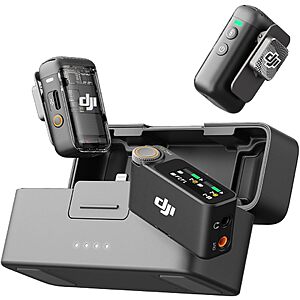 DJI Mic 2 Wireless Lavalier Microphone (2 TX + 1 RX + Charging Case) $169.99 + Free Shipping w/ Prime