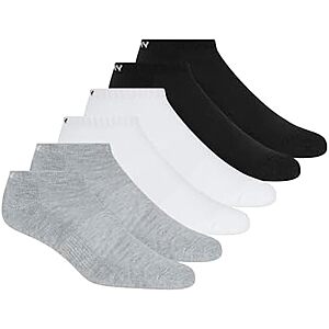 DKNY 6-Pack Men's Sport Cushion Low Cut Socks (Grey/White/Black) $6.61 + Free Shipping w/ Prime or on $35+