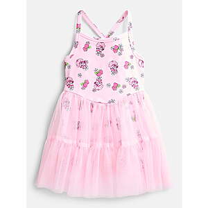 Strawberry Shortcake Toddler Girls' Sleeveless Romper with Tulle Skirt, Sizes 12M-5T (various) - $4.50