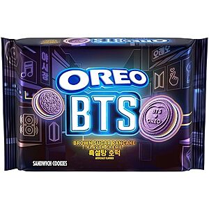 [AC] $8 | 2 × 10.68-Oz Oreo BTS Sandwich Cookies, Limited Edition ($4 each) at Amazon