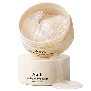 Abib Vegan Collagen Eye Patches for Wrinkles & Fine Line with Jericho Rose Jelly & Peptides, 60 Count, Korean Skin Care $16.32