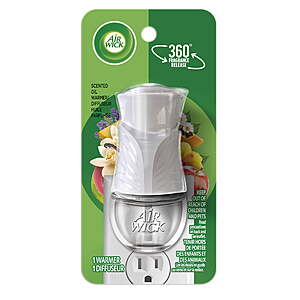 +$2 Walmart cash, Air Wick Plug-In Scented Oil Warmer Air Freshener Device, White, 1 Count, $1.98