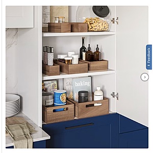 Seville Classics 9-piece Acacia Organizer Starter Set $46.99 Free Shipping Costco.com