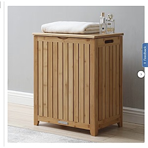 Bamboo Laundry Hamper $59.99 Free Shipping Costco.com