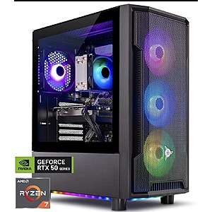 Skytech Gaming Shadow Gaming PC, AMD Ryzen 7 5700 3.7GHz, NVIDIA RTX 5060 Ti 8GB VRAM, 1TB NVMe SSD, 16GB DDR4 RAM 3200 $1200 + Free Shipping