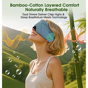 LC-dolida Bluetooth 5.4 Sleep Mask with Headphones $12.99 + Free Prime Shipping