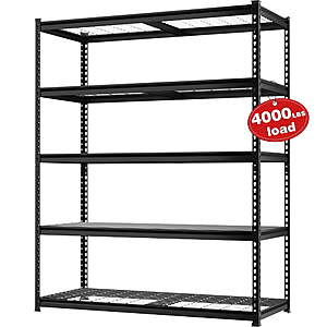 WORKPRO 4000 lbs 5-Tier Metal Shelving Unit, 72”H x 48”W x 24”D $115.99