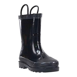 Western Chief Kids Firechief 2 Waterproof Rain Boot for Boys and Girls- Black color - $9 (certain size) FS w/prime