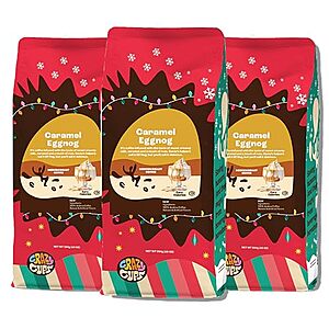 [SnS] $11.39 | 3-Pack 10-Oz Crazy Cups Flavored Ground Eggnog Coffee at Amazon