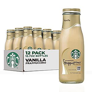 [SnS, AC] $17.24 | 12-Pack 13.7-Oz Starbucks Frappuccino Coffee Drink (Vanilla) at Amazon ($1.44 each)