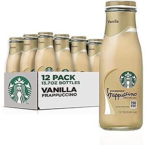 12-Pack 13.7-Ounce Starbucks Vanilla Frappuccino Coffee Drink $17.24 w/ S&S + Free Shipping w/ Prime or on $35+ $20.28