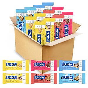 [SnS, AC] $9.77* | 12-Pack Luna Bars Gluten-Free Protein Bars (Variety) at Amazon