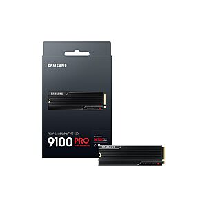 Samsung SSD 9100 PRO w/Heatsink 2TB, PCIe 5.0x4 M.2 2280, Up to 14,700MB/s $399.99