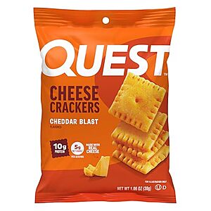 [SnS, AC] $15.42* | 12-Pk 1.06oz Quest Nutrition Protein Cheese Crackers (Cheddar Blast) at Amazon ($1.28 each)