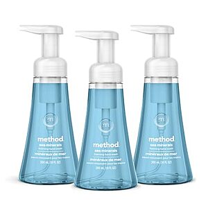 [SnS, AC] $7.12* | 3-Pack 10-Oz Method Foaming Hand Soap (Sea Minerals) at Amazon