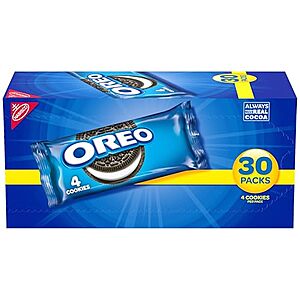[SnS, AC] $6.54* | 30-Pk 1.59-oz Oreo Chocolate Sandwich Cookies (Snack Size) at Amazon
