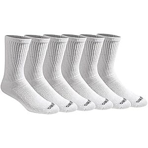 6-Pack Dickies Men's Dri-Tech Moisture Control Crew Socks (White, Large) $8.30 + Free Shipping w/ Prime or on $35+