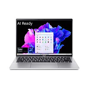 Used: Like New acer Swift Go 14 Laptop | 14" 1920 x 1200 Touch Display | Intel Ultra 7 Processor 155H | Intel ARC | 16GB LPDDR5X | 512GB SSD | SFG14-72T-718K $606.28