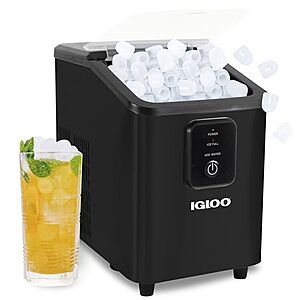 $59.99* | Igloo Portable Ice Maker with Scoop & Basket, Black at Amazon