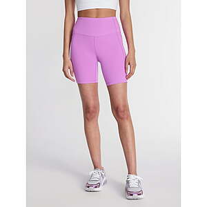 Athletic Works Women's High Rise Bike Shorts w/ 7" Inseam (Pink) $4.15 & More + Free Shipping w/ Walmart+ or on $35+