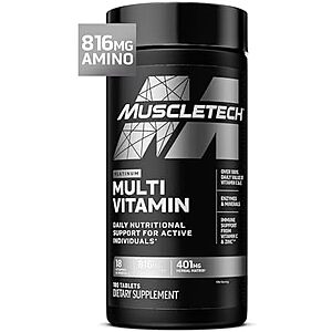 [SnS, AC] $8.97* | 180-Count Muscletech Platinum Multivitamin for Men & Women at Amazon