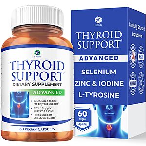 1 Body Thyroid Support Supplement at Amazon (29% Off, Limited Time Deal) $22.14