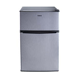 Galanz 3.1 Cu Ft Two Door Mini Fridge With Freezer Stainless Steel - Energy star certified, $128, free shipping, Walmart