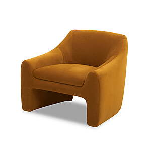 Better Homes & Gardens Emerson Curvy Accent Chair (Ochre Velvet) $144 + Free Shipping