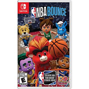 $10: NBA BOUNCE - (Nintendo Switch) Amazon Exclusive with Sticker Sheet at Amazon