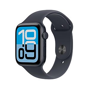 $249: Apple Watch SE 3 [GPS + Cellular 44mm] Smartwatch with Midnight Aluminum Case with Midnight Sport Band - M/L at Amazon