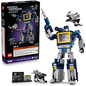 $163.99** | 1505-Piece LEGO Icons - Transformers: Soundwave (10358, 2025) at Amazon