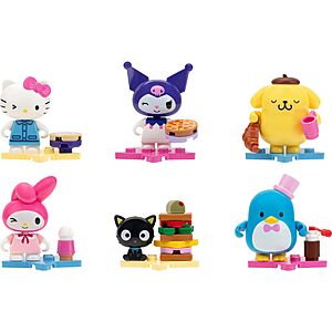 $11.54: BLDR Hello Kitty® and Friends Minifigures 6-Pack - Hello Kitty, Kuromi, My Melody, Tuxedosam, Chococat, & Pompompurin at Amazon