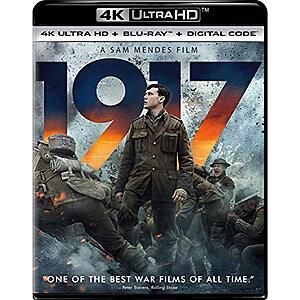 $10.87* | 1917 (4K UHD + Blu-Ray + Digital) at Amazon