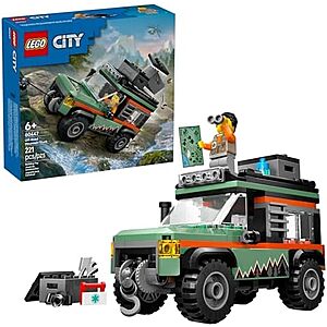 $15.99* | 221-Piece LEGO City: Great Vehicles - Off-Road Mountain Truck (60447, 2025) at Amazon